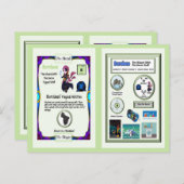 Boroleas - Boron Trading Card Postkarte (Vorne/Hinten)