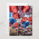 Borough Market Regenschirmkunst, London Postkarte (Vorne/Hinten)