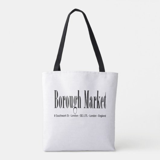 Borough Market Tote Tasche (Rückseite)