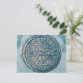 Borough of London Utility Cover Postcard Postkarte (Stehend Vorderseite)