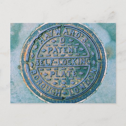 Borough of London Utility Cover Postcard Postkarte (Vorderseite)