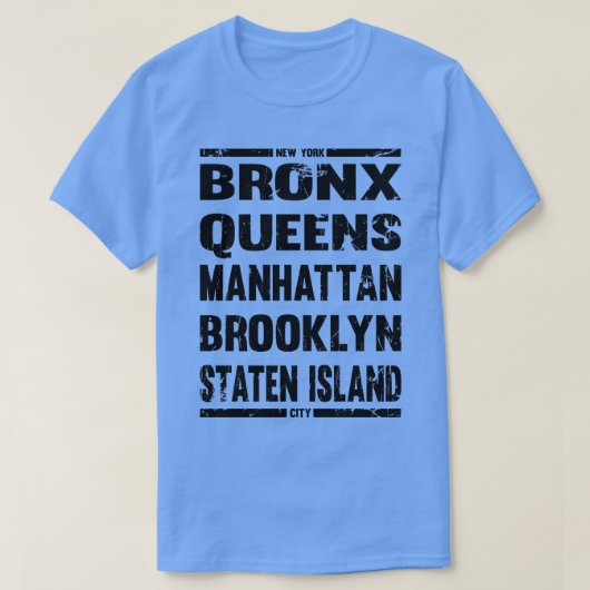 Boroughs of new york T-Shirt (Design vorne)