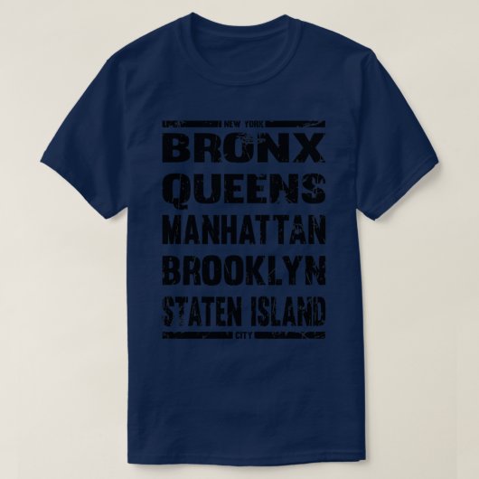 Boroughs of new york T-Shirt (Design vorne)