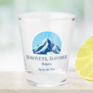 Borovets Б о р о в ц bulgarischen Resort Schnapsglas