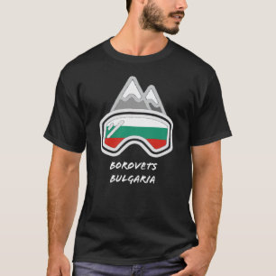 Borovets Bulgarien Black Ski/Snowboard Resort T-Shirt