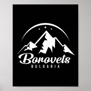 Borovets Bulgarien Skigebiet Skifahren Snowboarden Poster