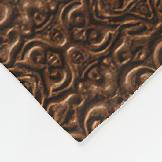 Borre Viking Style Imitate Leather Pattern Fleecedecke (Ecke)