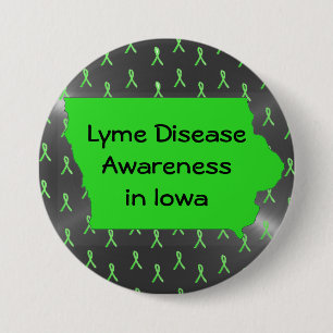 Borreliose-Bewusstsein in Iowa Button