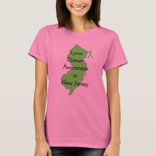 Borreliose-Bewusstsein in New Jersey T-Shirt