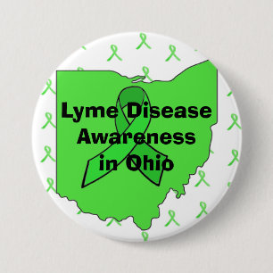 Borreliose-Bewusstsein in Ohio Button