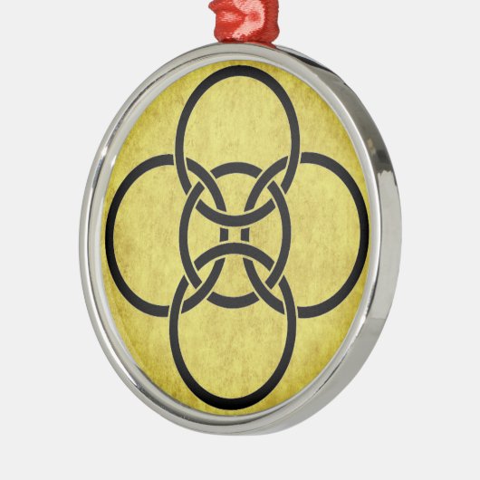 Borromäische Kreuzritte Ornament Aus Metall (Links)