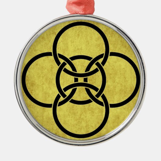 Borromäische Kreuzritte Ornament Aus Metall (Vorne)