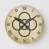 Borromäische Kreuzritte Runde Wanduhr (Vorderseite)