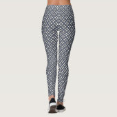Borromäische Ringe - Blau Lila und Grau MIT TEXT Leggings (Rückseite)
