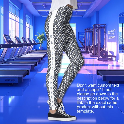 Borromäische Ringe - Blau Lila und Grau MIT TEXT Leggings