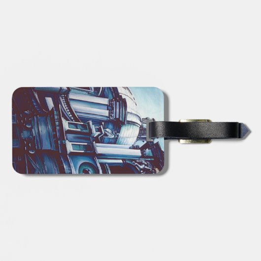 Borromini-Fassade Gepäckanhänger (Rückseite horizontal)