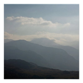 Borrowdale aus Wallacrag Keswick Lake District Poster