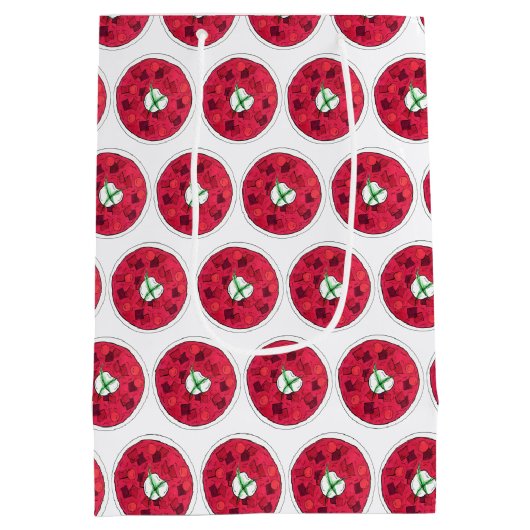 Borscht Eastern European Red Beet Beet Soup Mittlere Geschenktüte (Rückseite)