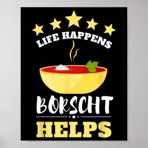 Borschtsch Rote Beete Ukrainischer Borschtsch 3 Poster