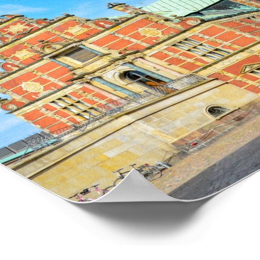 Börse Gebäude, Kopenhagen, Dänemark Poster (Ecke)