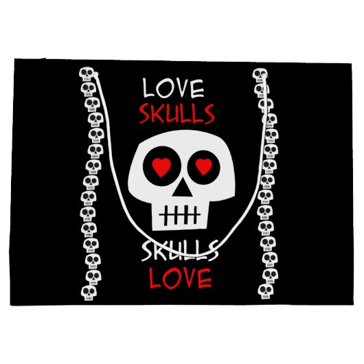 Börse Geschenk GR Skulls Große Geschenktüte (Rückseite)