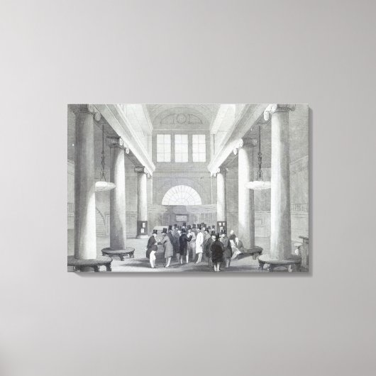 Börse Leinwanddruck (Vorderseite)