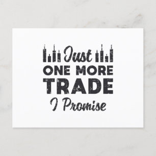 Börse nur ein weiterer Handel I verspricht Aktie Postkarte