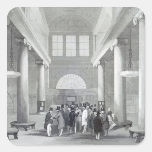 Börse Quadratischer Aufkleber (Vorderseite)