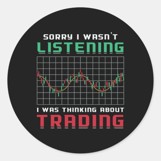 Börse Sorry, dass ich den Bärenhändler nicht angeh Runder Aufkleber (Vorderseite)