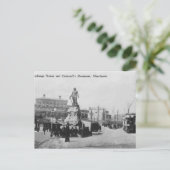 Börse und Denkmal von Cromwell Postkarte (Stehend Vorderseite)