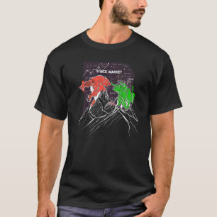 Börsen Bull Vs Bear Trader Motiv Für Den Handel T-Shirt
