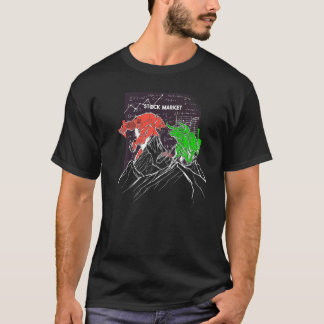 Börsen Bull Vs Bear Trader Motiv Für Den Handel T-Shirt