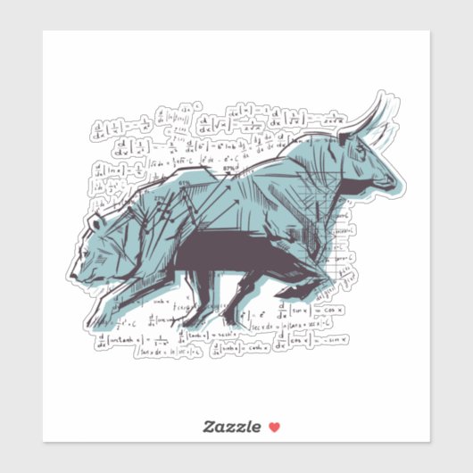 Börsenanalyse Aufkleber (Blatt)