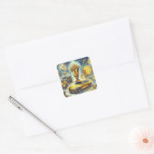 Börsenaufkleber Quadratischer Aufkleber (Umschlag)