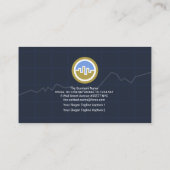 Börsenaufwärtstrend Grafik Finanzberater Visitenkarte (Rückseite)