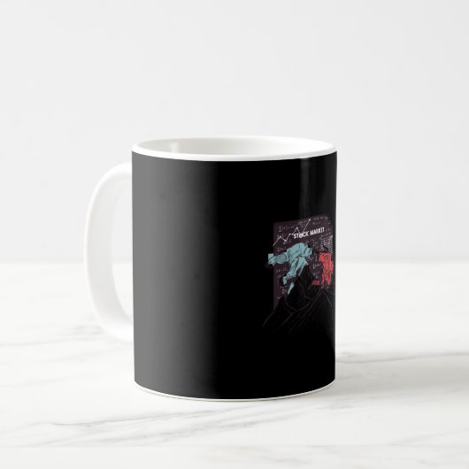 Börsenbear Bull Kaffeetasse (Vorderseite Links)