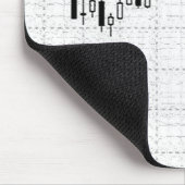 Börsendiagramm für Candlestick Mousepad (Ecke)