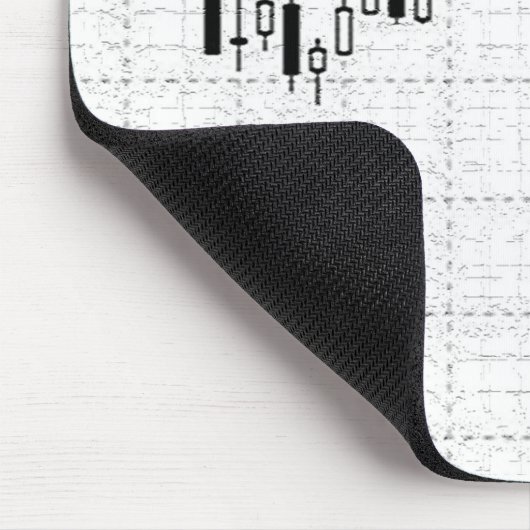 Börsendiagramm für Candlestick Mousepad (Ecke)