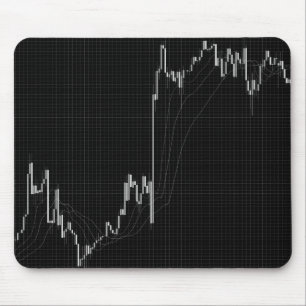 Börsendiagramm für Candlestick Mousepad