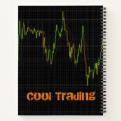 Börsendiagramm für Candlestick Notizblock (Rückseite)