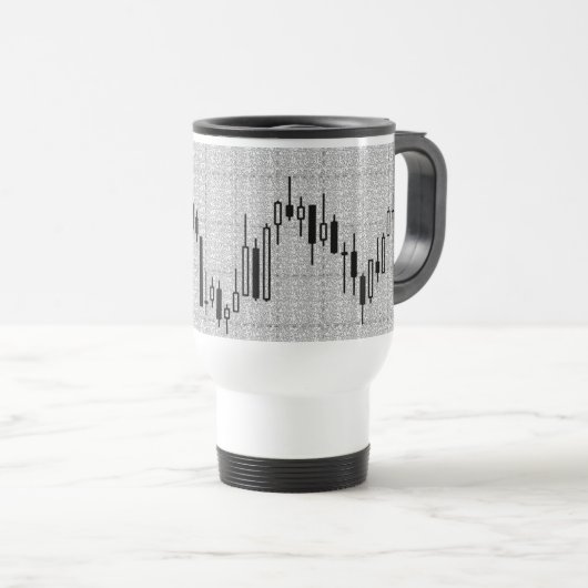 Börsendiagramm für Candlestick Reisebecher (VorderseiteRechts)