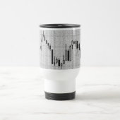 Börsendiagramm für Candlestick Reisebecher (Mittel)