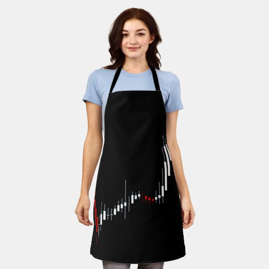 Börsendiagramm für Candlestick Schürze (Getragen)