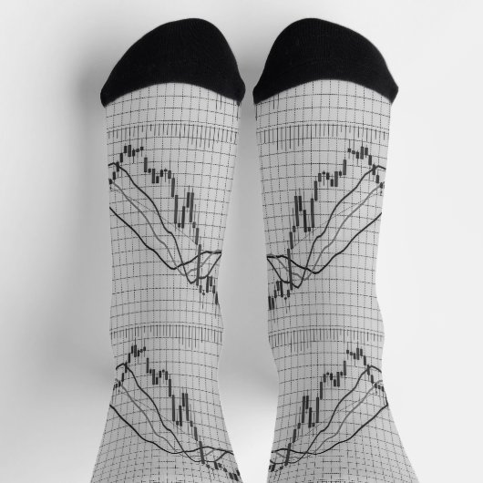Börsendiagramm für Candlestick Socken (Oben)