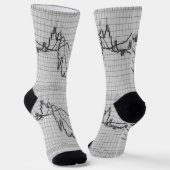 Börsendiagramm für Candlestick Socken (Gewinkelt)