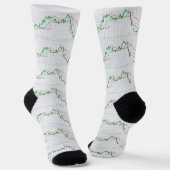 Börsendiagramm für Candlestick Socken (Gewinkelt)