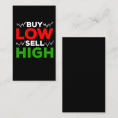 Börsenhandel Forex-Händler kaufen Verkauf hoch Visitenkarte (Vorne/Hinten)