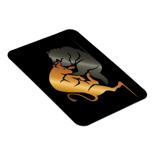 Börsenhandel für Bull- und Bärenmärkte Magnet (Rechte Seite)