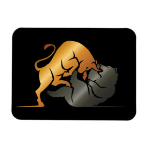 Börsenhandel für Bull- und Bärenmärkte Magnet
