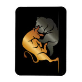 Börsenhandel für Bull- und Bärenmärkte Magnet (Vertikal)